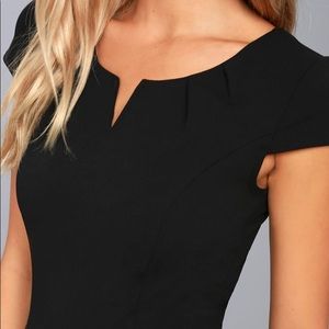 Lulus goal-getter black short sleeve jumpsuit